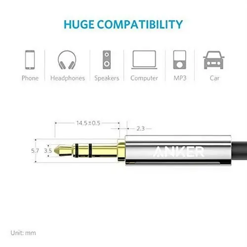 کابل AUX انکر مدل A7123H12 طول 1.2 متر (2)